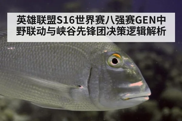 英雄联盟S16世界赛八强赛GEN中野联动与峡谷先锋团决策逻辑解析